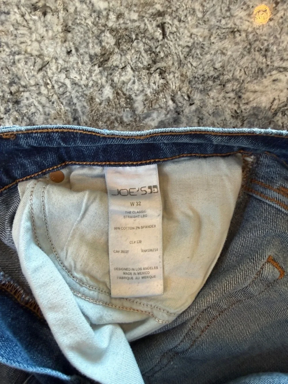 Joe's Jeans Straight Men's Jeans in Dark Blue Denim - Picture 6 of 6